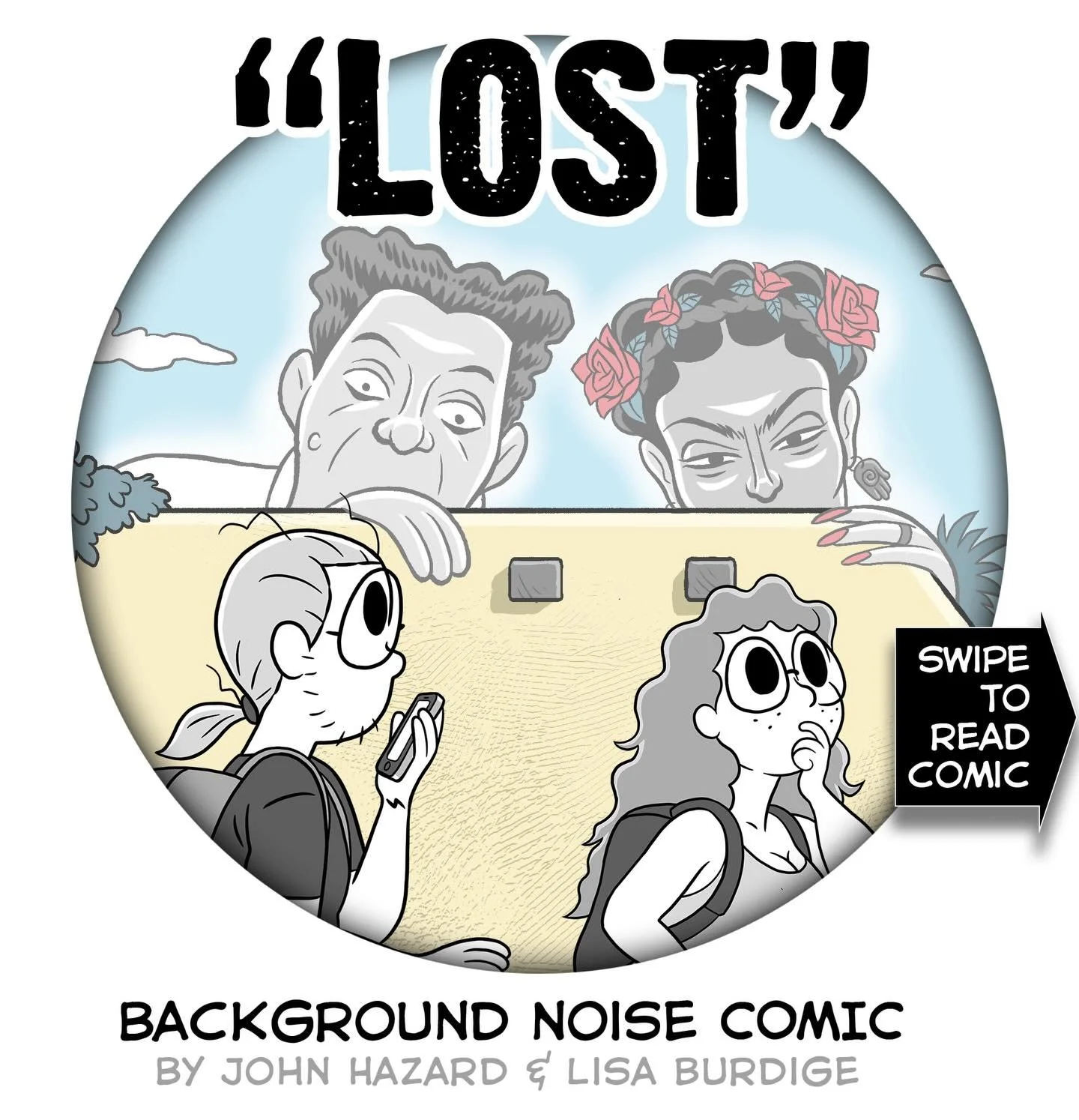 📍&rdquo;LOST&rdquo; 🧭
Comic Lisa &amp; John are off on their Mexican Literary adventure! In real life we ask that you vote for us in the @ringoawards &hellip;.Specifically, nominate our book &ldquo;Love Letters, Every Day&rdquo; for Best Non-fictio
