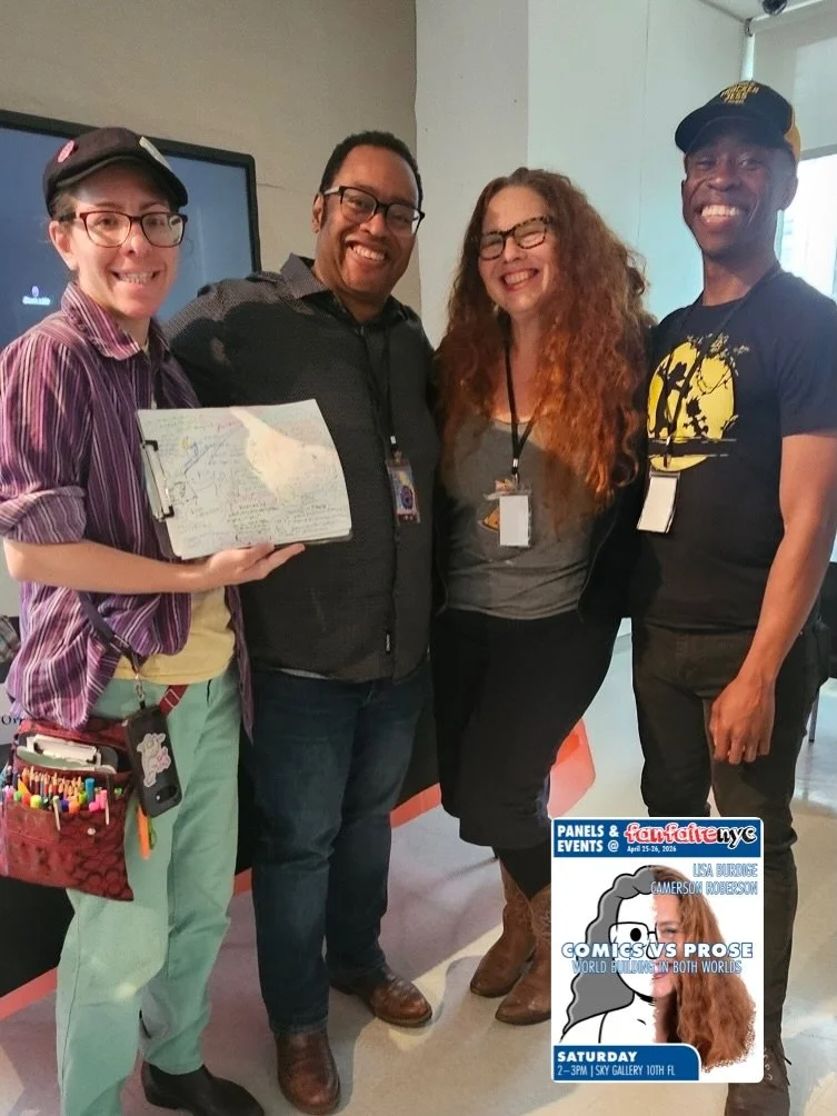 Yesterday&rsquo;s panel @fanfairenyc with @cprwords went really well. Lots of great convos about telling stories in prose and graphic novel formats. Thanks to @jamaliglecomics for moderating and jumping in to help us answer an art question!  Special 