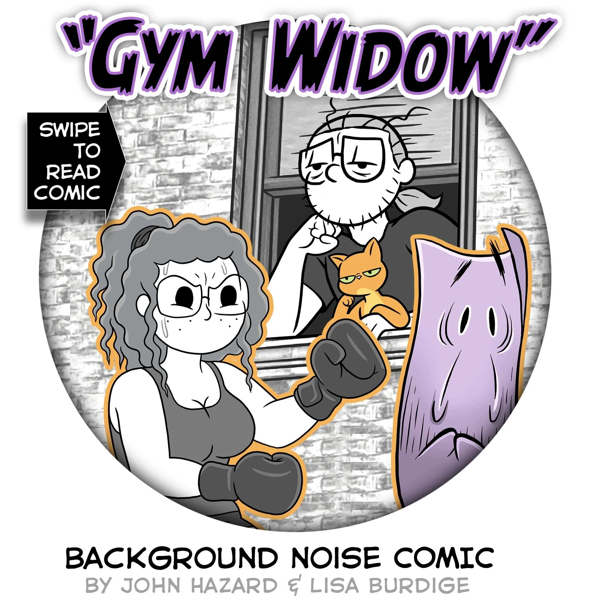 🥊 &ldquo;Gym Widow&rdquo; 🕷️
Who doesn&rsquo;t need a little time to work out their issues with working out? 💪
#DiaryComic by @lisaburd &amp; @frankensteinsuperstar 
#gym #workout #mentalhealth #webcomic