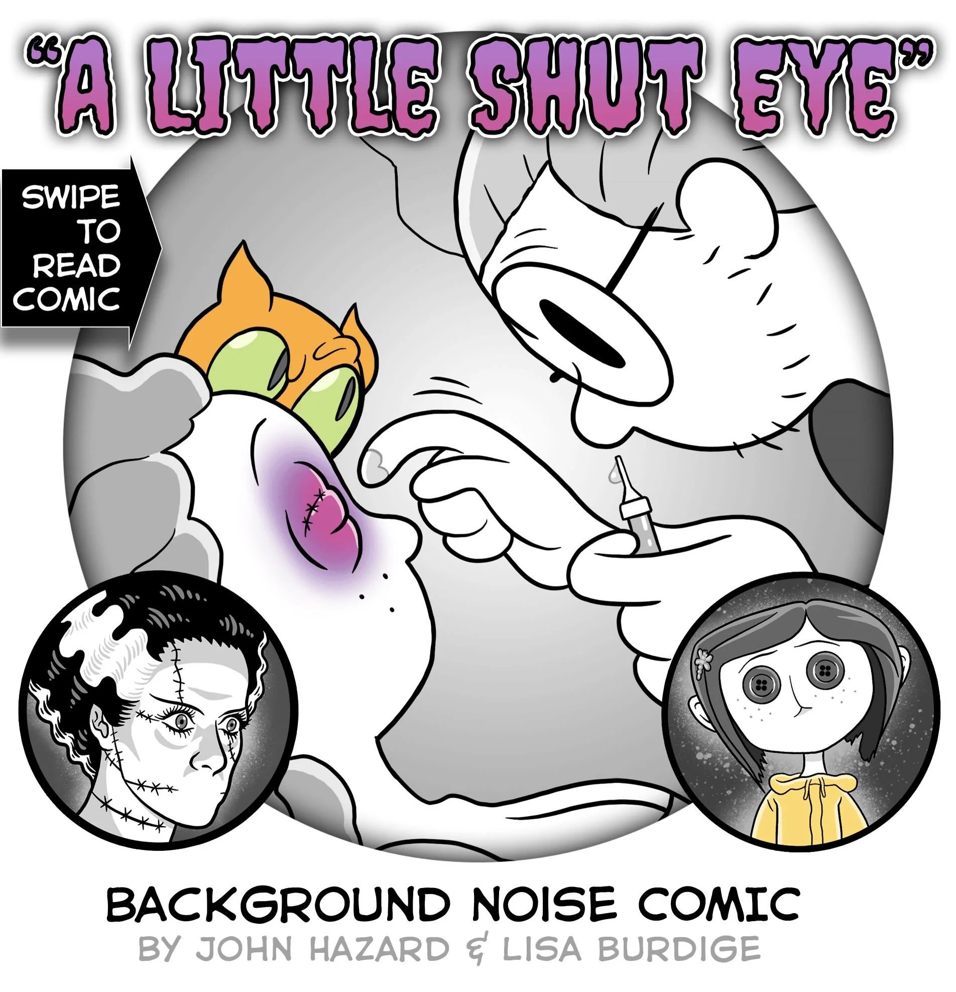 👀 &ldquo;A Little Shut Eye&rdquo; 😵
Lisa&rsquo;s blepharoplasty was a tad more traumatic than she expected. But sometimes when you close your eyes for long enough, dreams do come true.
Comics by @lisaburd &amp; @frankensteinsuperstar
#cats #surgery