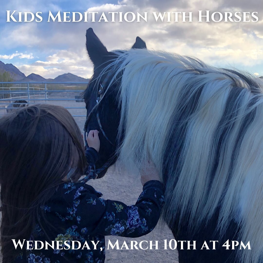 Give your child the gift of learning meditation, and it will serve them for the rest of their lives!🐴🧘🏽✨

Learning how to find quiet time is so important for children these days. Especially when they are going through emotions that they don't unde