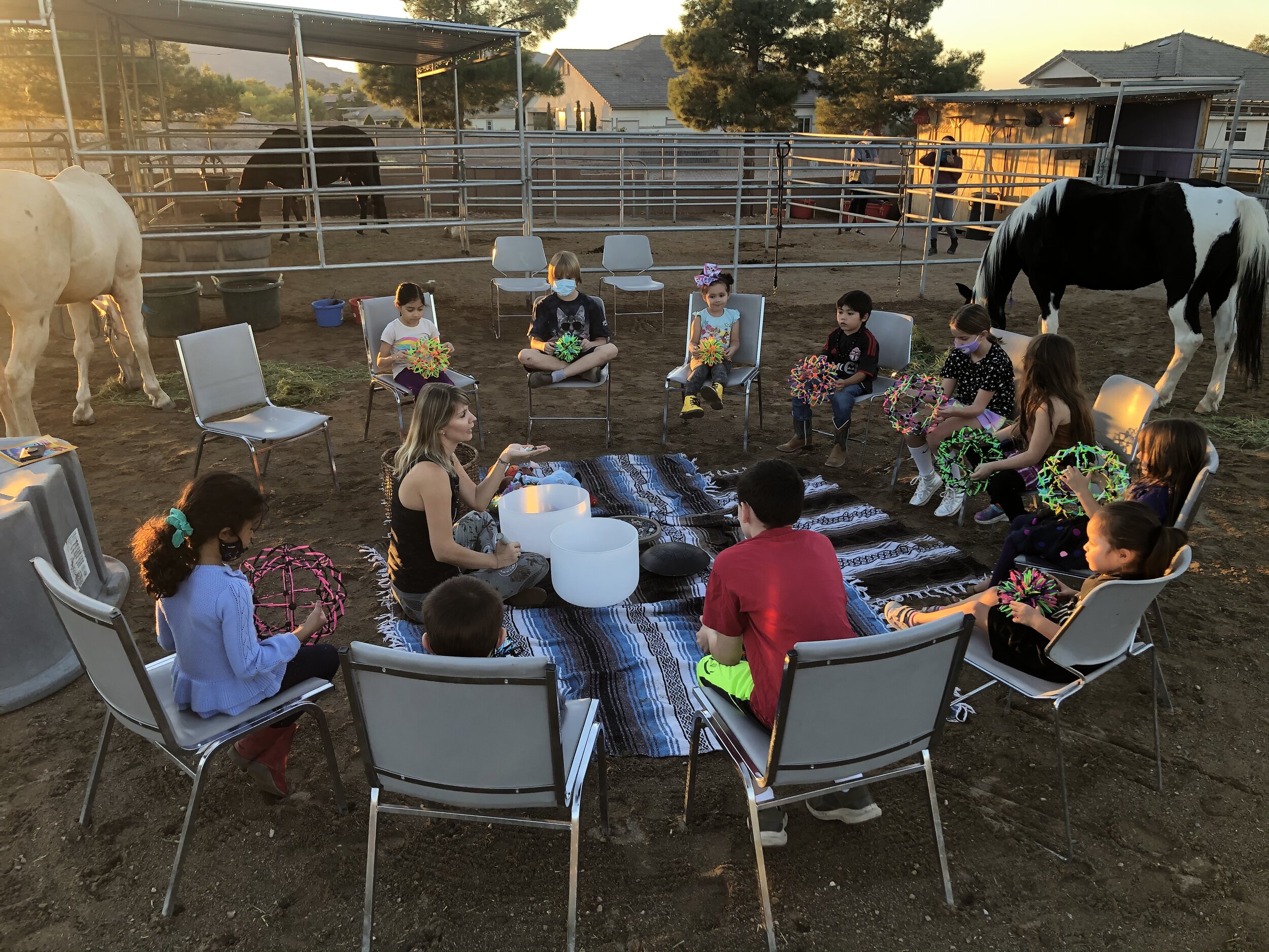 Kids Meditation with Horses