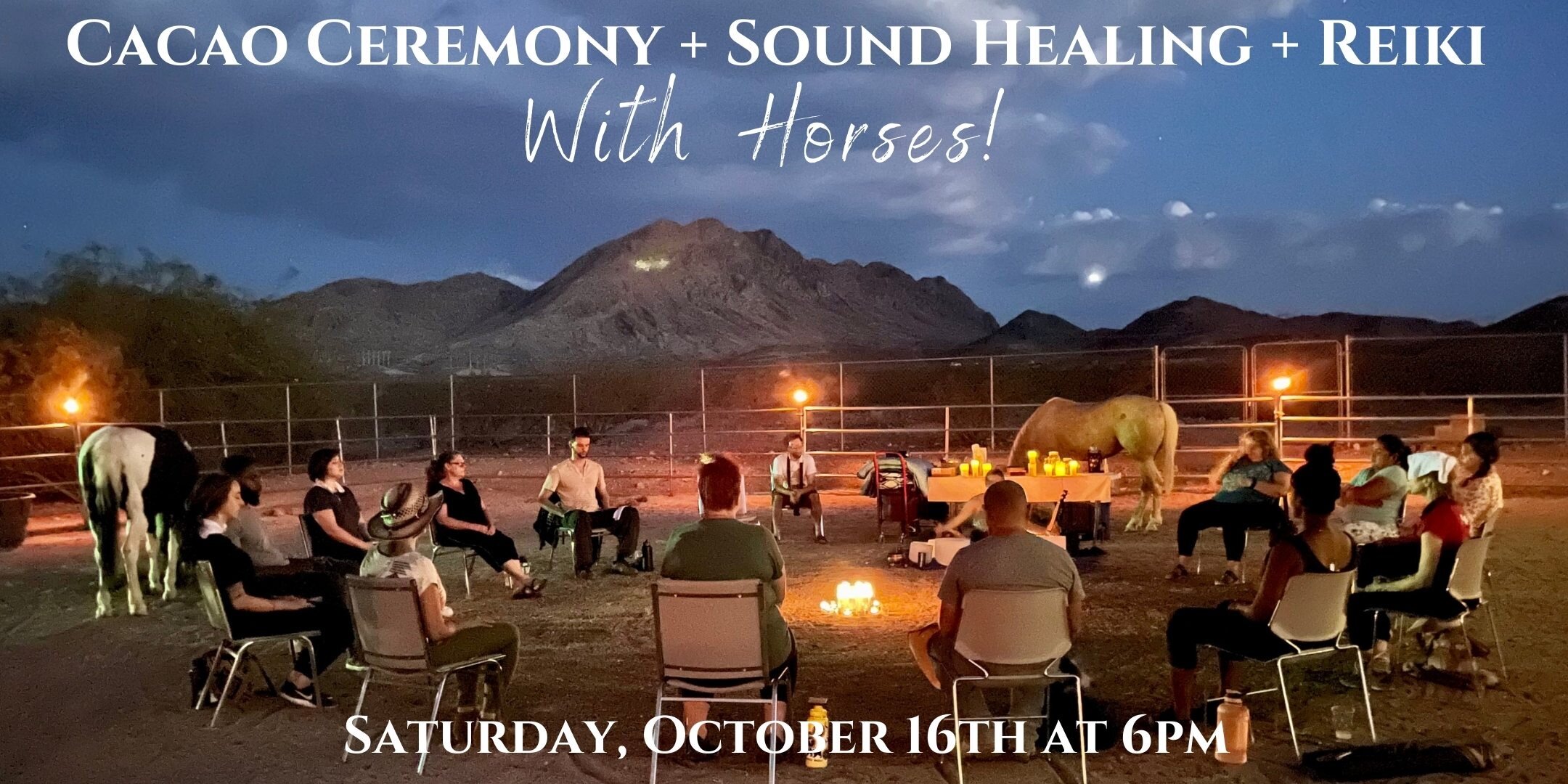 Cacao Ceremony + Sound Journey + Reiki with Horses