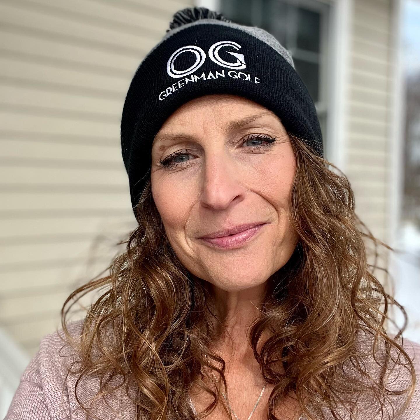 Megan (@bodhi_healthcoach) representin&rsquo; in the OG Pom beanie. Perfect for cool Spring sessions on the course. Hit our website (link in bio) to purchase.