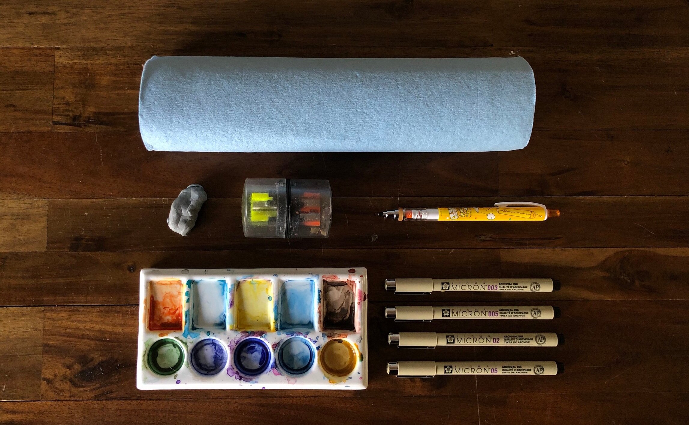 How I Organize My Watercolor Supplies