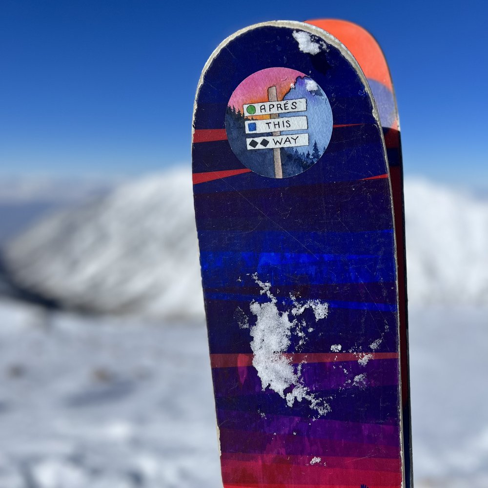 Sticker mural accessoires ski - TenStickers