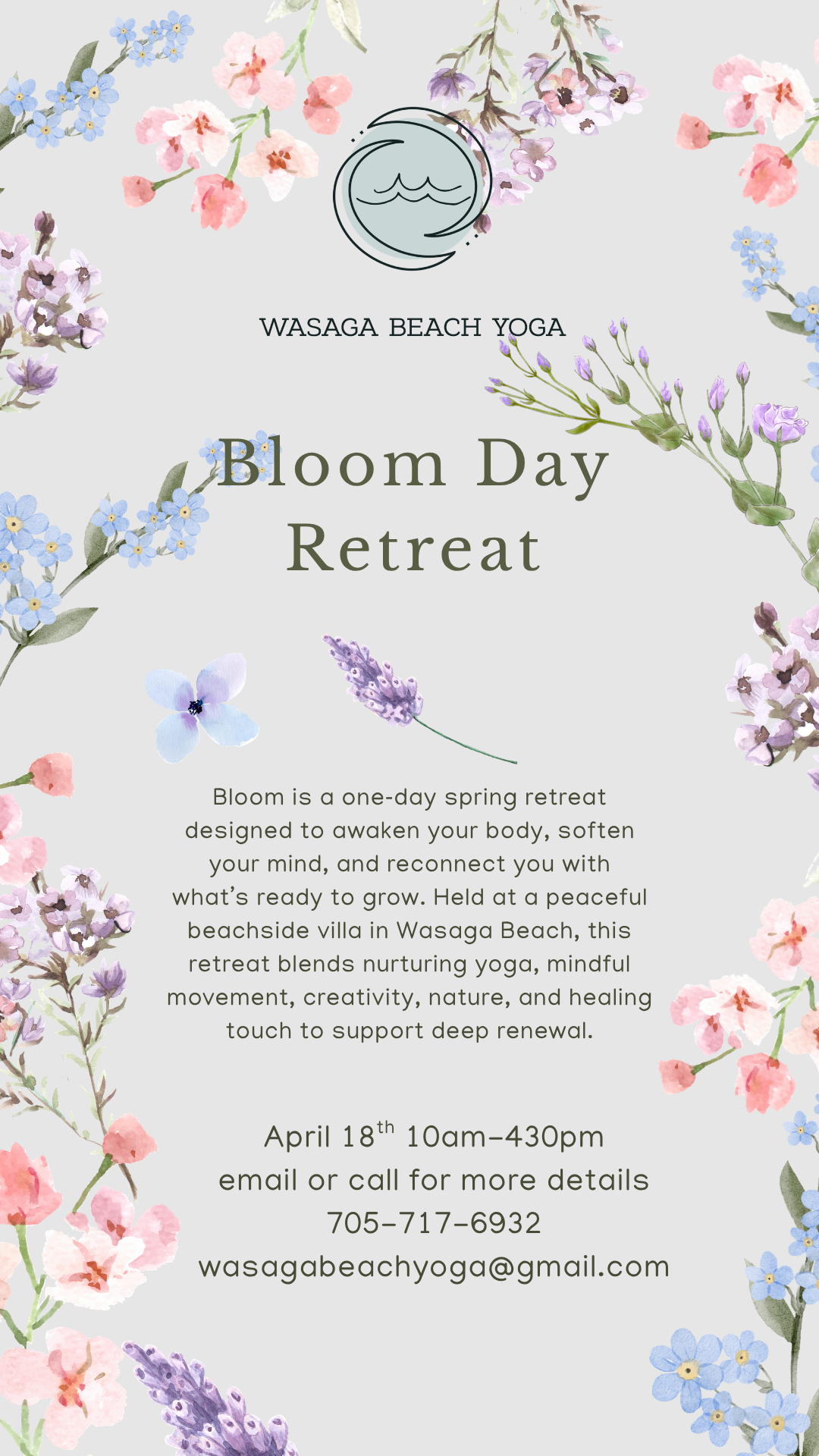 Bloom Day Special Retreat (April 18th- 10am-430pm)