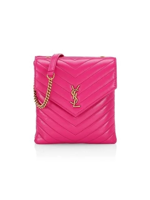 Saint Laurent Matelasse Leather Double Flap Bag