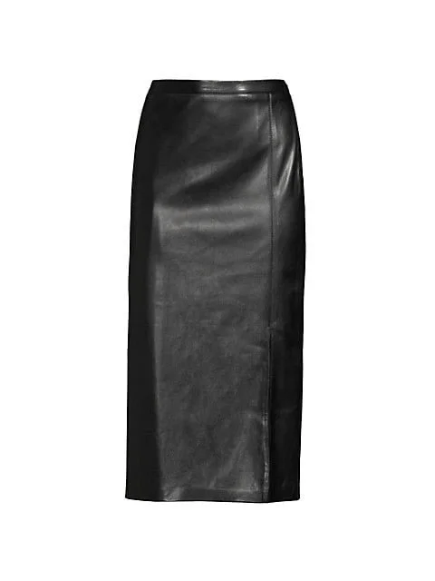 Vegan Leather Pencil Skirt