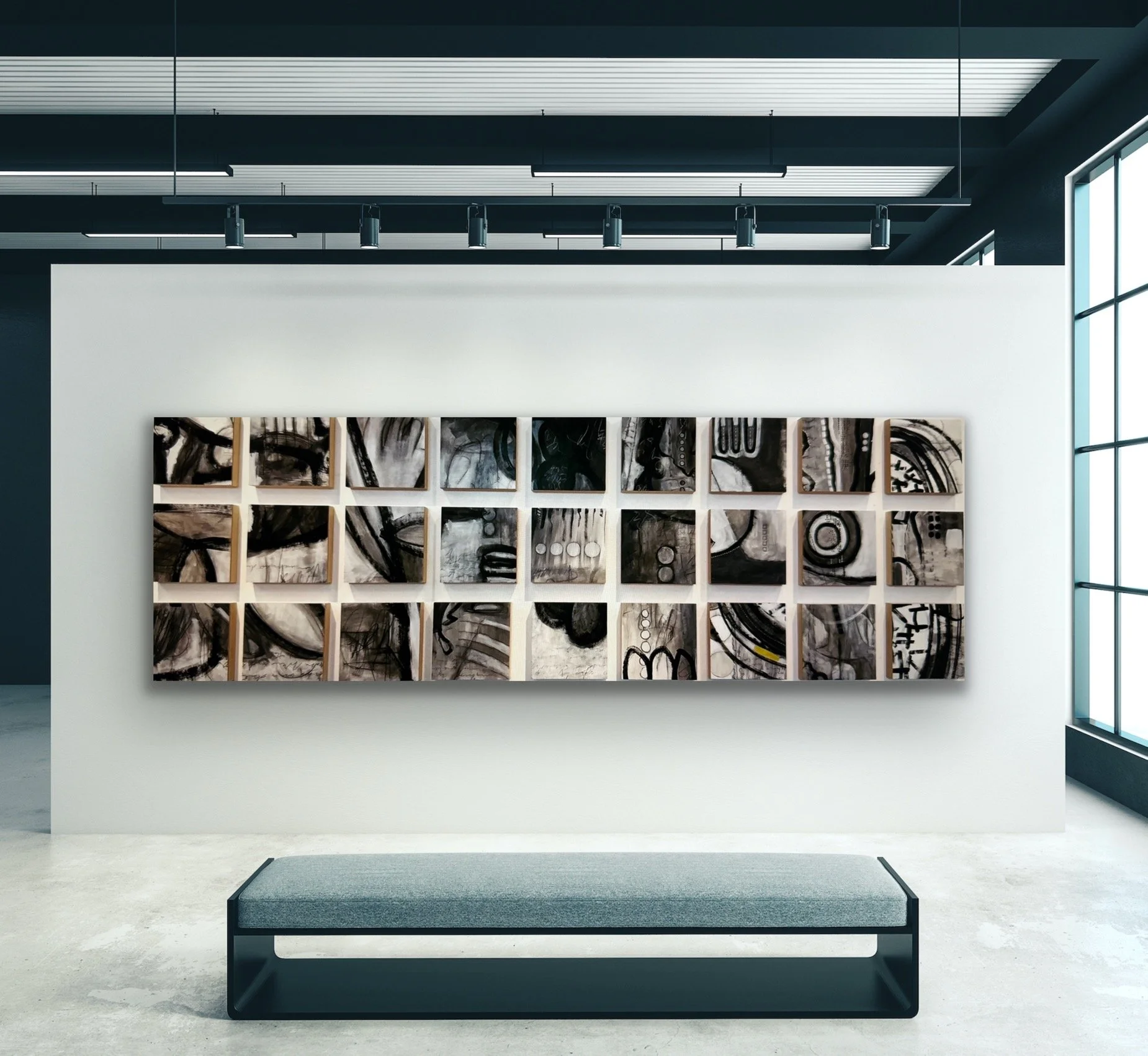 "pieces of water", in a room