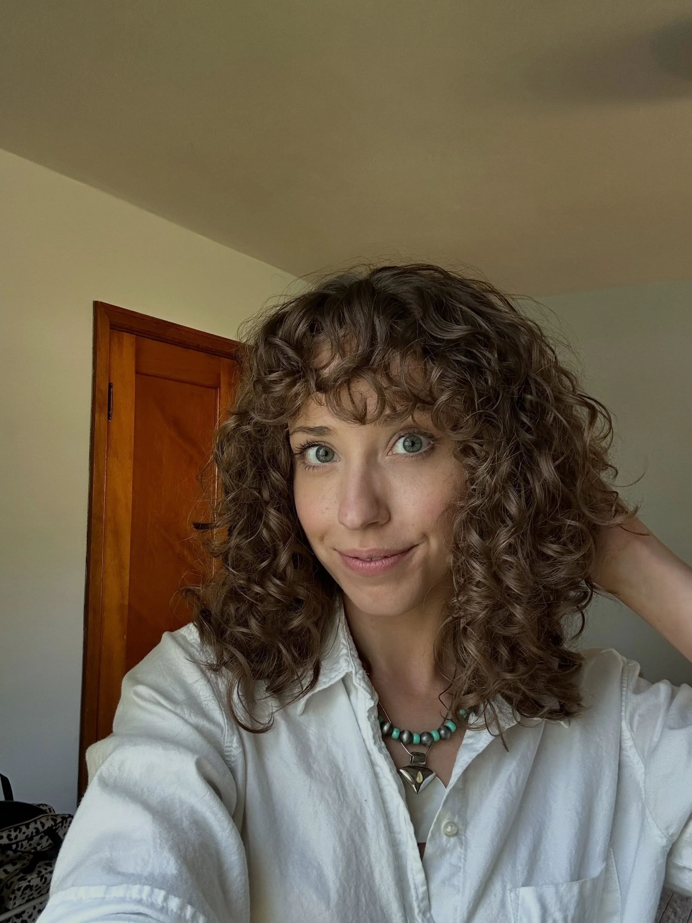 New curly do thanks to @kellyjean_hairartist