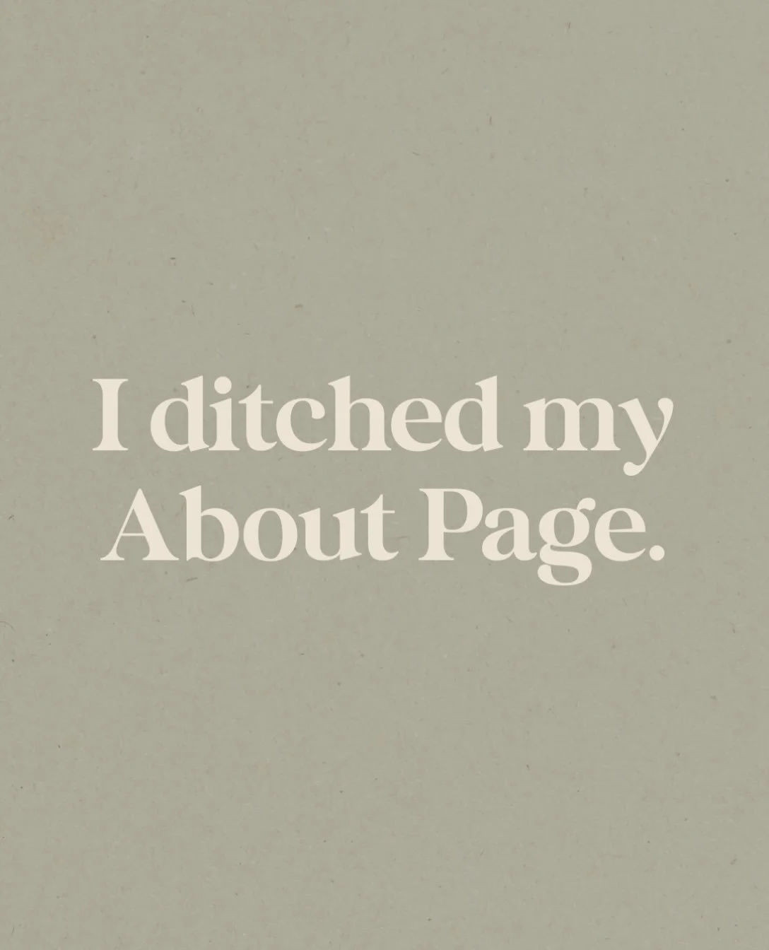 For literally no other reason than to experiment&ndash;something I haven&rsquo;t done enough of in this career!

I&rsquo;ve had a handful of clients ask for &ldquo;micro&rdquo; websites lately, which is basically just a trendy way of saying &ldquo;la