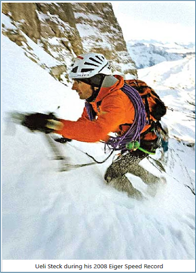 Ueli Steck during his 2008 Eiger Speed Record