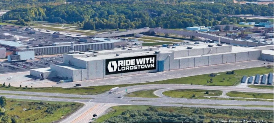 Aerial view of a Lordstown factory