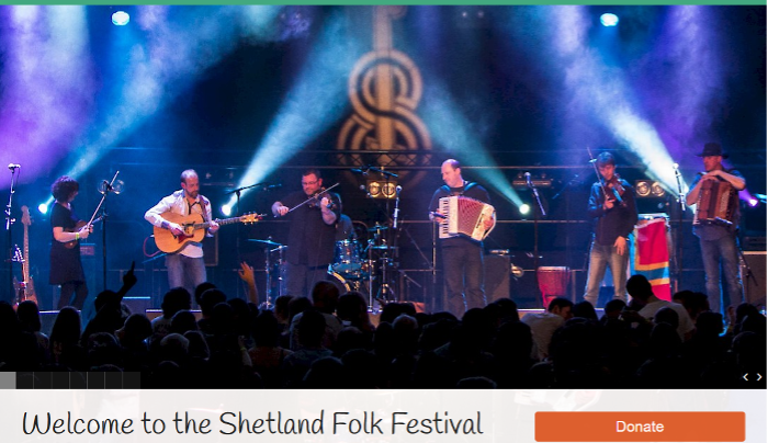 Banner of the Shetland Folk Festival