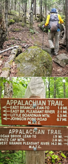 Dale Saunders walking the Appalachian Trail