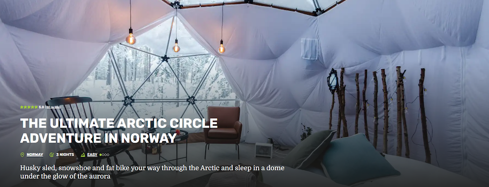 cover image of "The Ultimate Arctic Cicle Adventure in Norway" travel