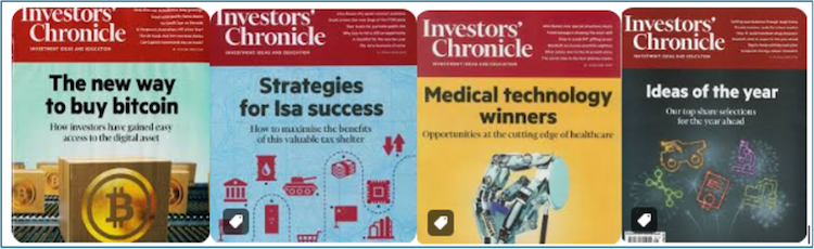 four articles from the Investors' Chronicle