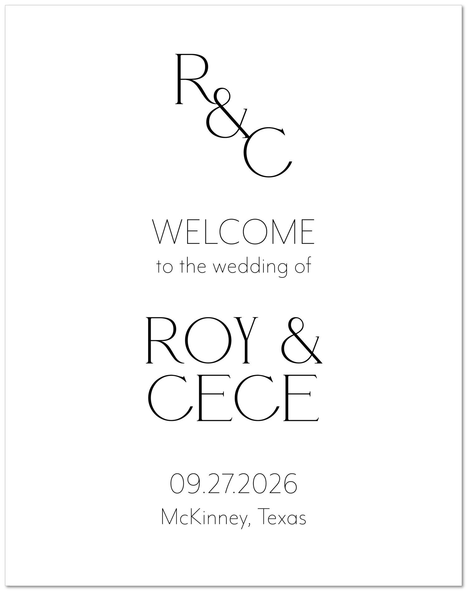 Welcome Signs — Lyons Paperie