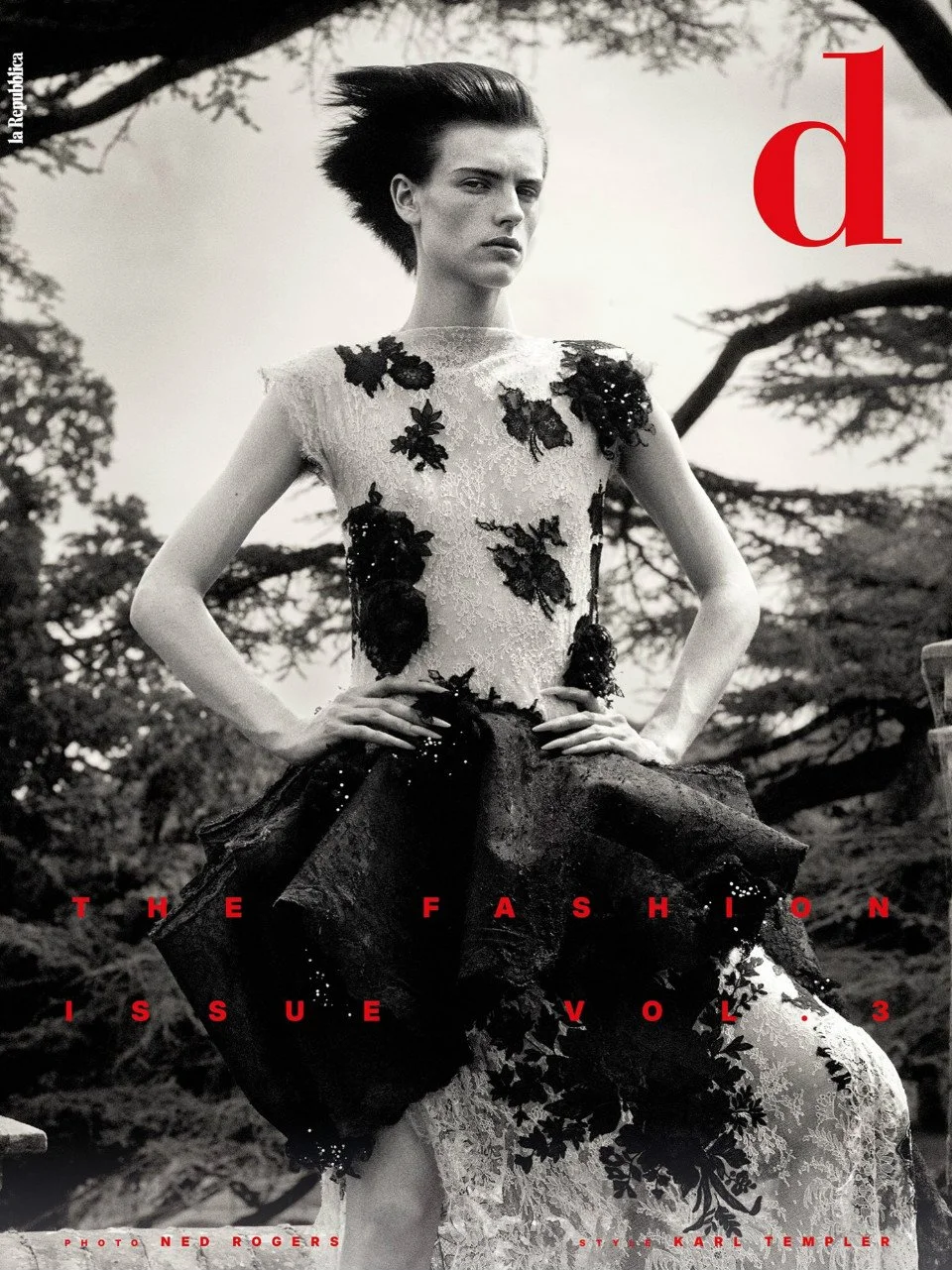  Assist - Victoria Salomoni    CHARLIE JONES  . D la Repubblica The Fashion Issue Vol 3. Photographer Ned Rogers, Styled by Karl Templer, Hair by Guido Palau. 