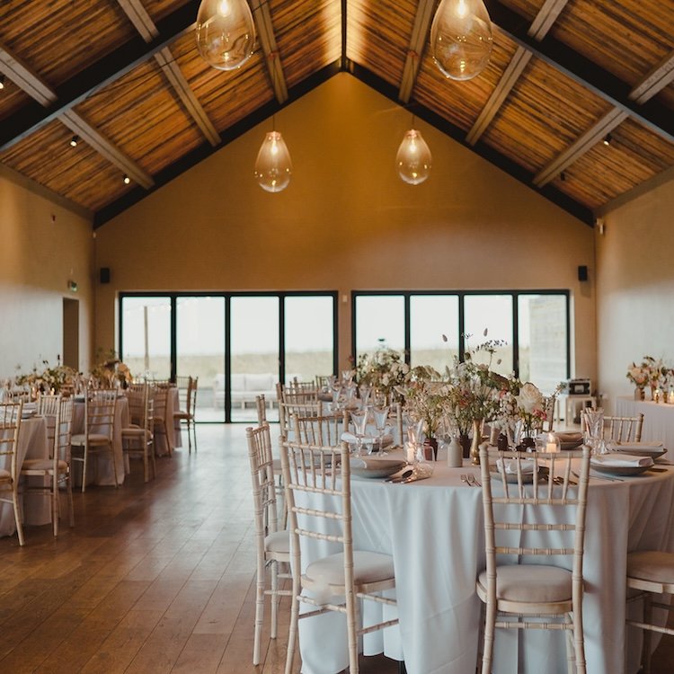 Interior shot of a unique Christmas Party venue in Wiltshire