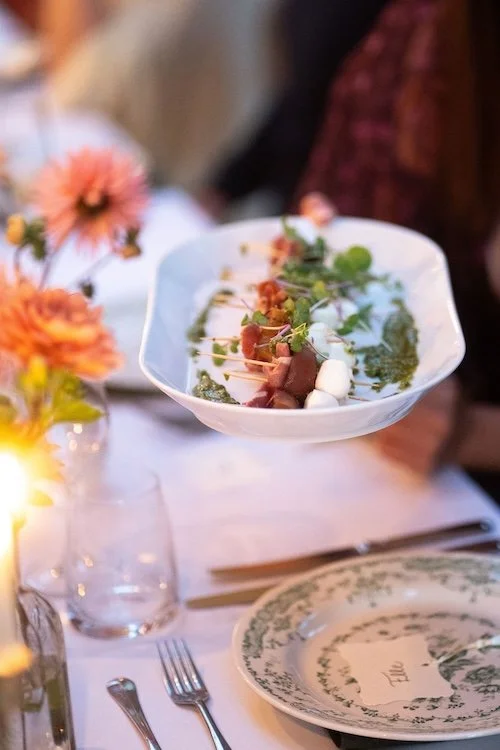 Mozzarella skewers with pesto at Euridge