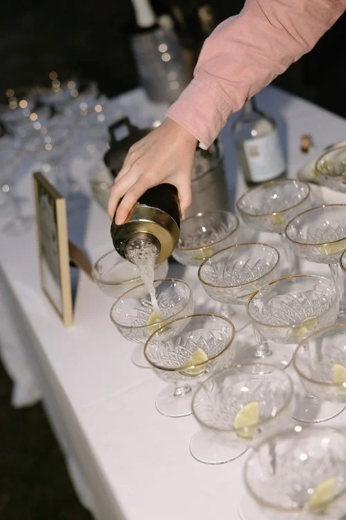 Wild Fork's cocktail service with a cocktail shaker