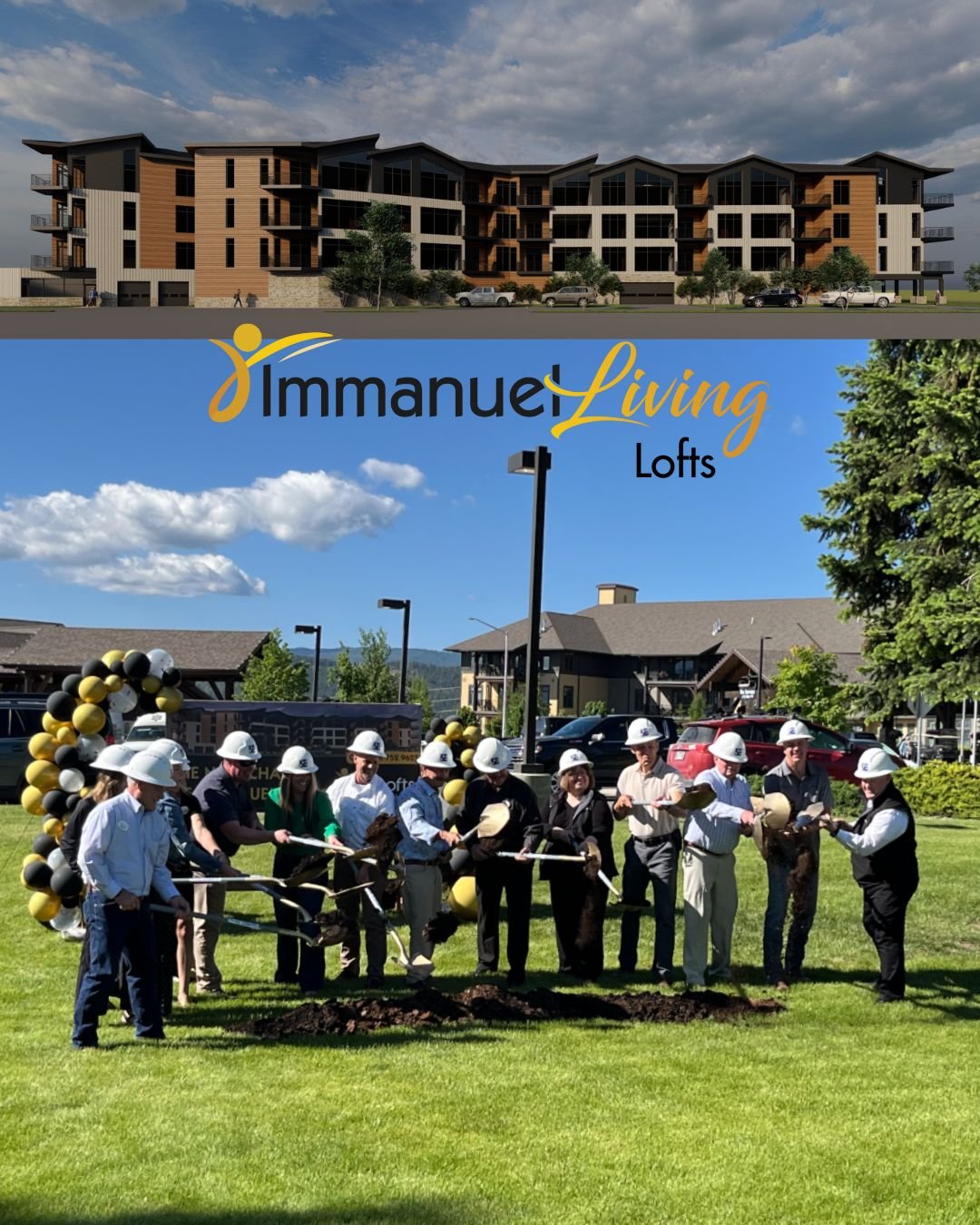 Last week we had the pleasure of attending a groundbreaking ceremony for our clients Immanuel Living to celebrate the start of their newest campus expansion.

The Lofts at Buffalo Hill will be a new 39-unit multi-family residential building on Immanu