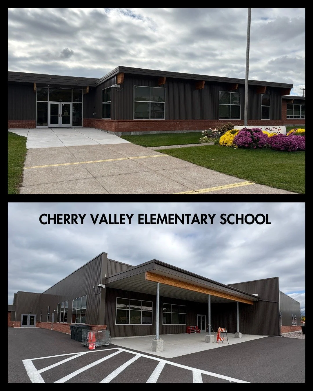 Here's a fun project highlight post for Cherry Valley Elementary School in the Polson School District we completed at the beginning of this year. 

The project featured two additions - one including five classrooms, a library, music room, additional 