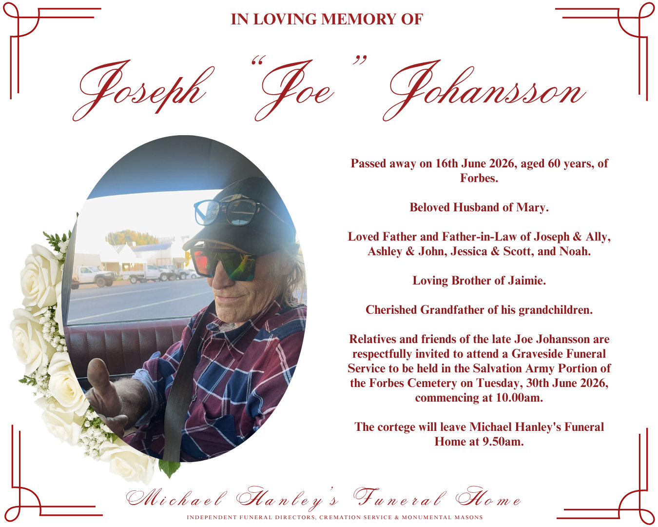 In Loving Memory of Joe Johansson