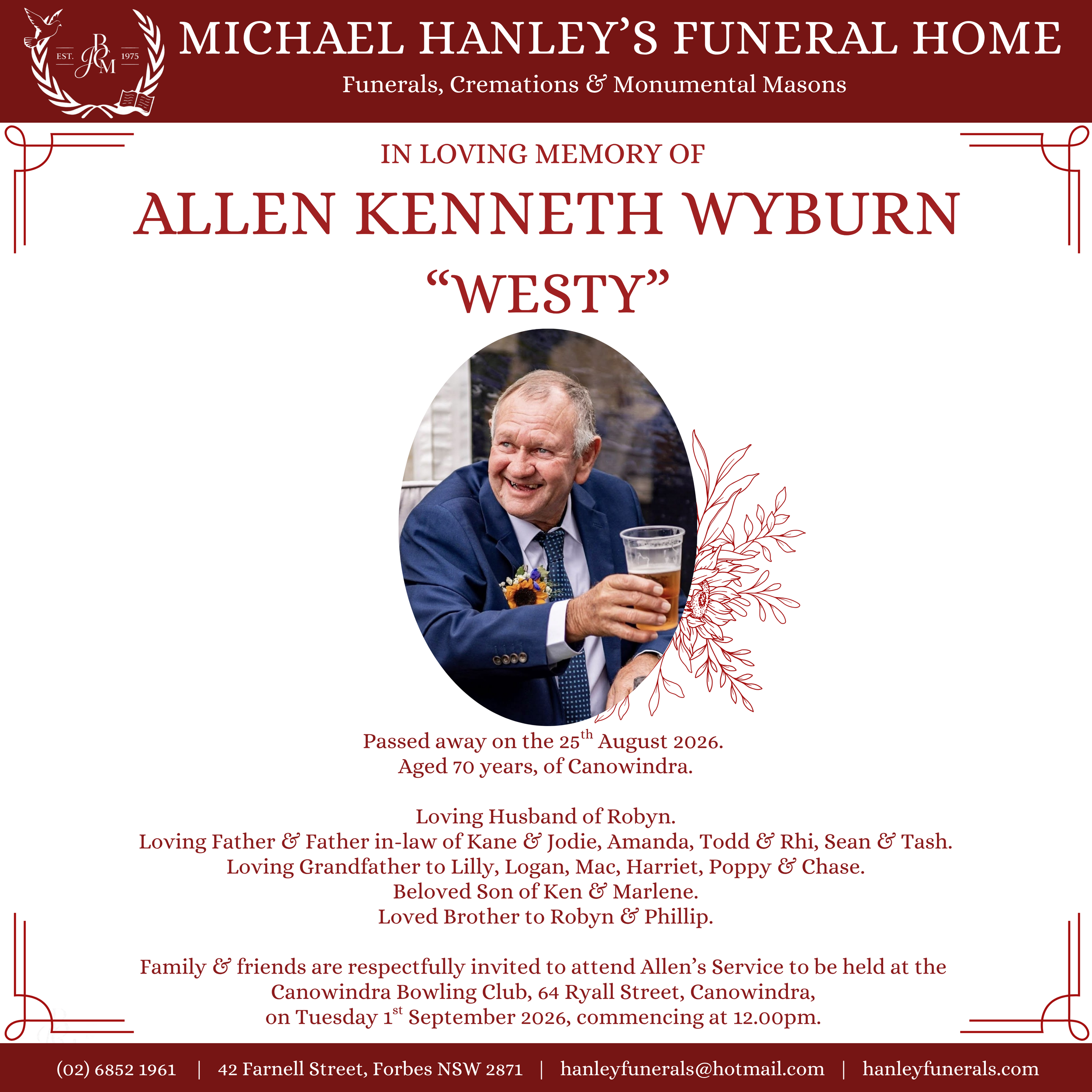 In Loving Memory of Allen Wyburn