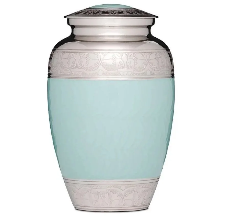 Blue and Silver Adult Urn 

$400.00