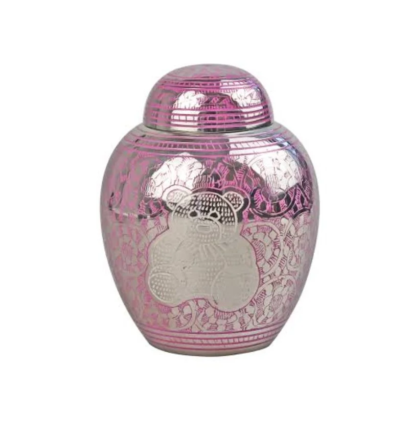 Infant Baby Bear Pink Urn 

$150.00