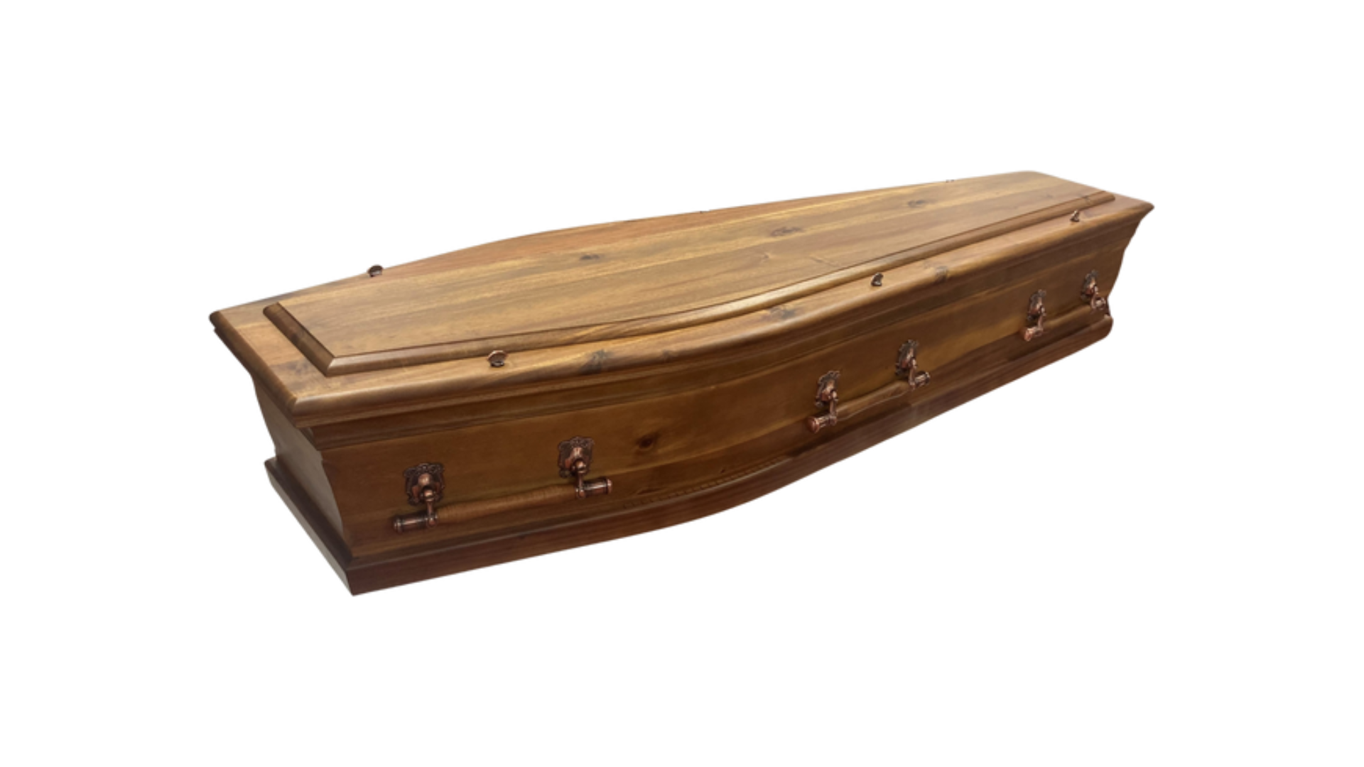 The Oakland is a solid acacia timber. Single raised lid with decorative scallops in corners and a wide rolled edge to the lid.

