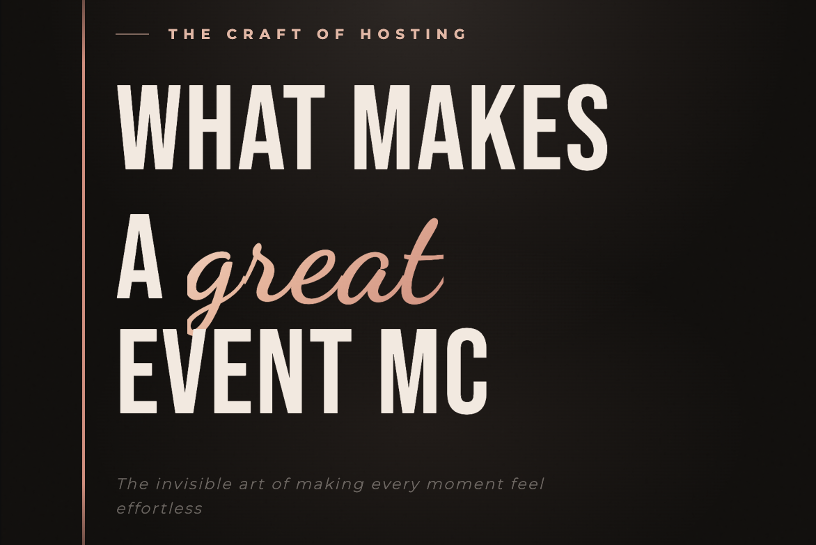 What Makes a Great Event MC