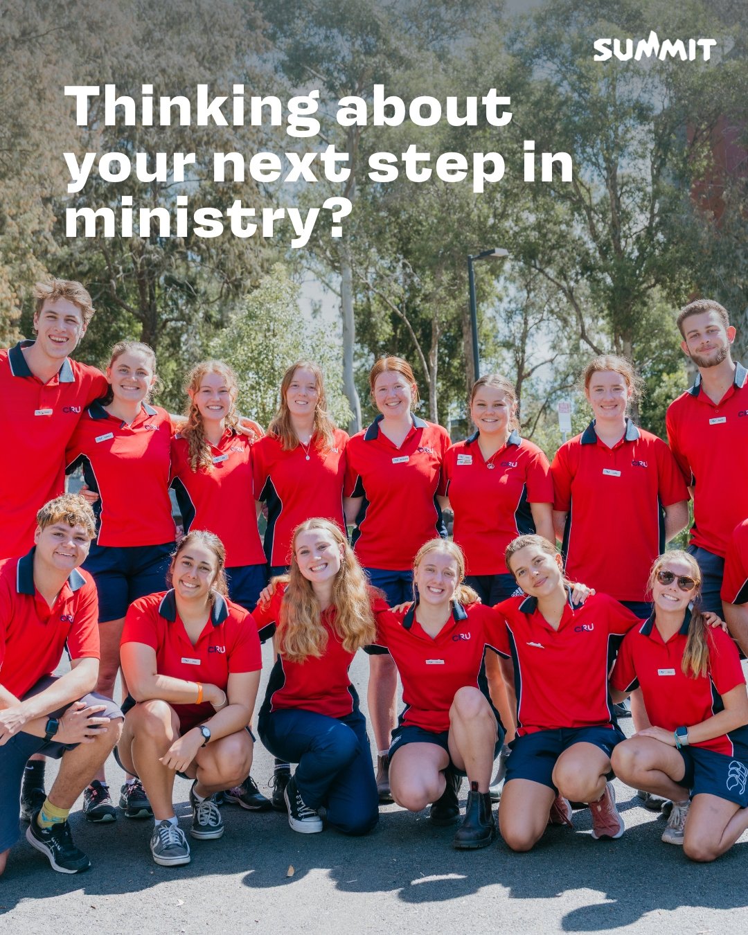 Do you know someone who wants to take their next step in ministry? Our @crusummitprogram might be just the right place for them! 

Summit is a job and a community where you can grow in your faith while sharing Jesus with young people on camps. 

Find