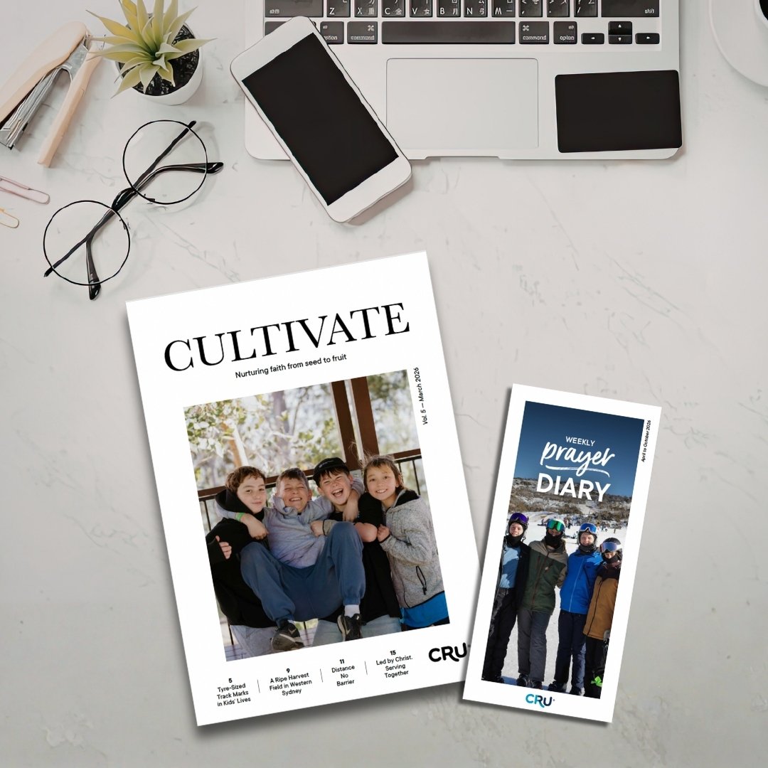 Our new edition of Cultivate is out now!

We praise God for His goodness and the way he has worked through CRU's ministries and pray that the stories in this edition will be an encouragement to you.

Read Cultivate and our Prayer Diary at the link in