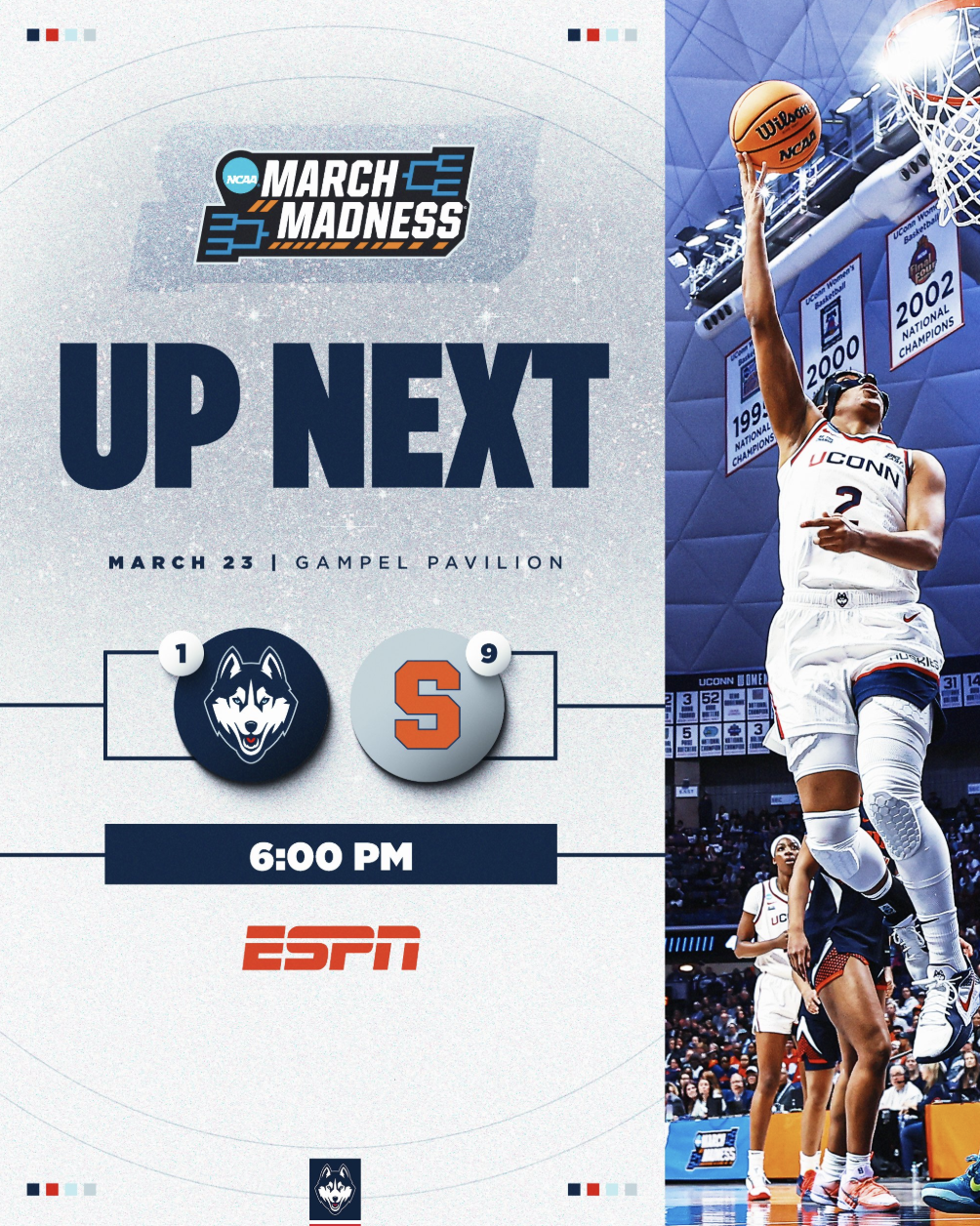 Syracuse Women vs Connecticut Women Prediction &amp; Betting Pick | Women’s March Madness Second Round March 23, 2026
