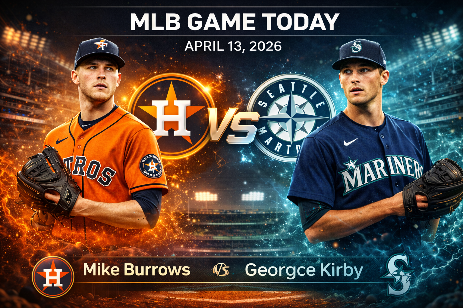 Houston Astros (Mike Burrows) at Seattle Mariners (George Kirby) Prediction &amp; Betting Pick | MLB April 13, 2026