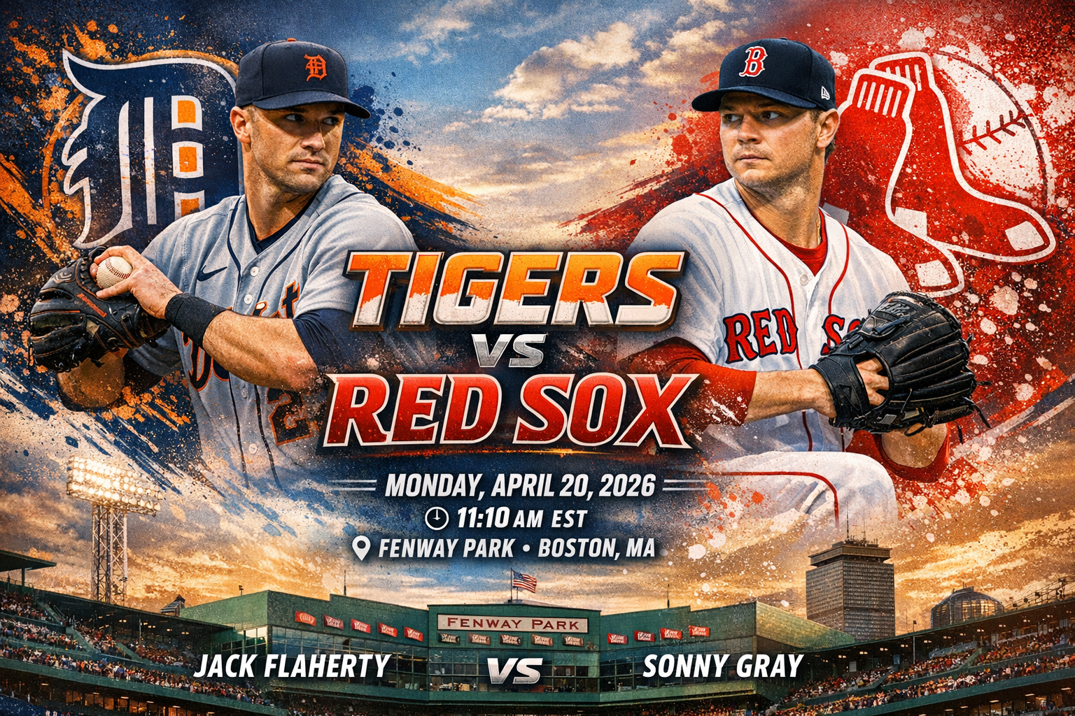 Detroit Tigers (Jack Flaherty) at Boston Red Sox (Sonny Gray) Prediction &amp; Betting Pick | MLB April 20, 2026