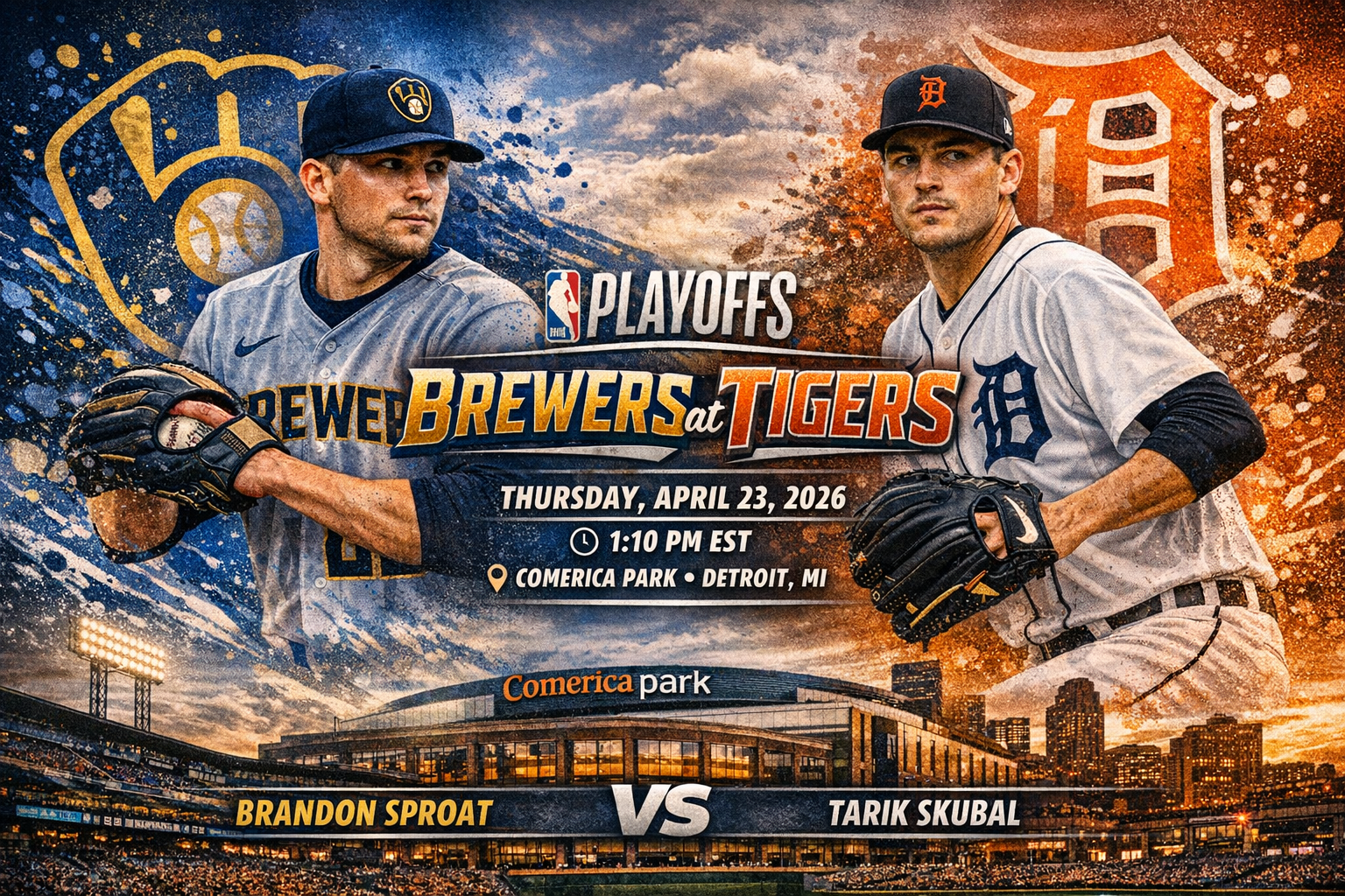 Milwaukee Brewers (Brandon Sproat) at Detroit Tigers (Tarik Skubal) Prediction &amp; Betting Pick | MLB April 23, 2026