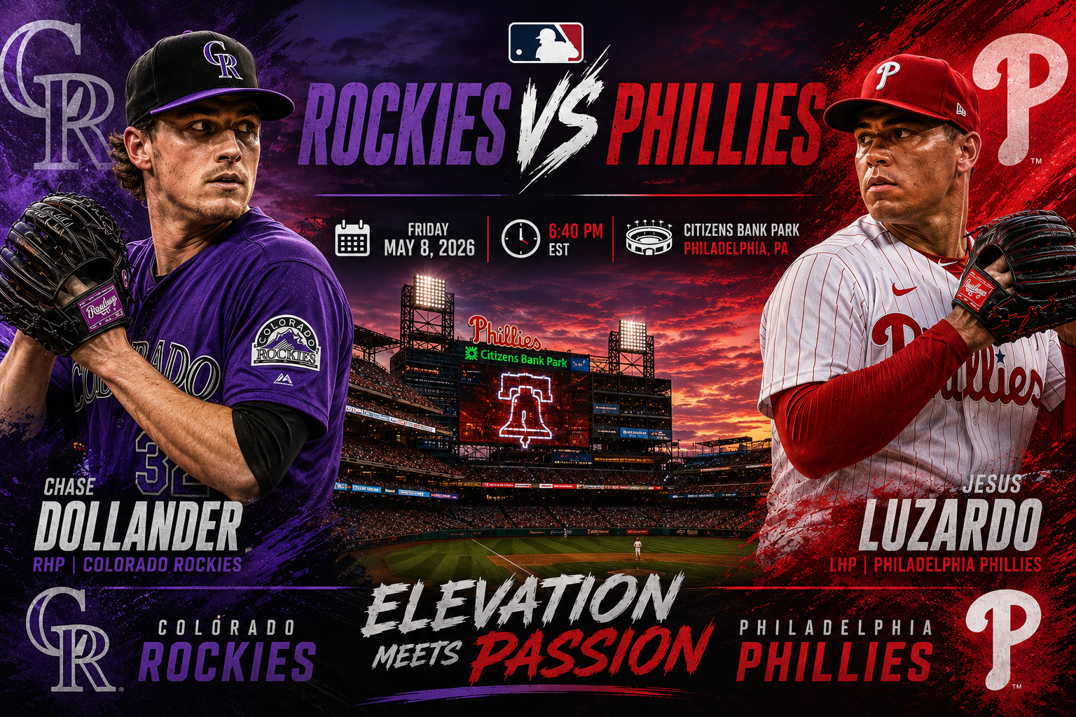 Colorado Rockies (Chase Dollander) at Philadelphia Phillies (Jesus Luzardo) Prediction &amp; Betting Pick | MLB May 8, 2026