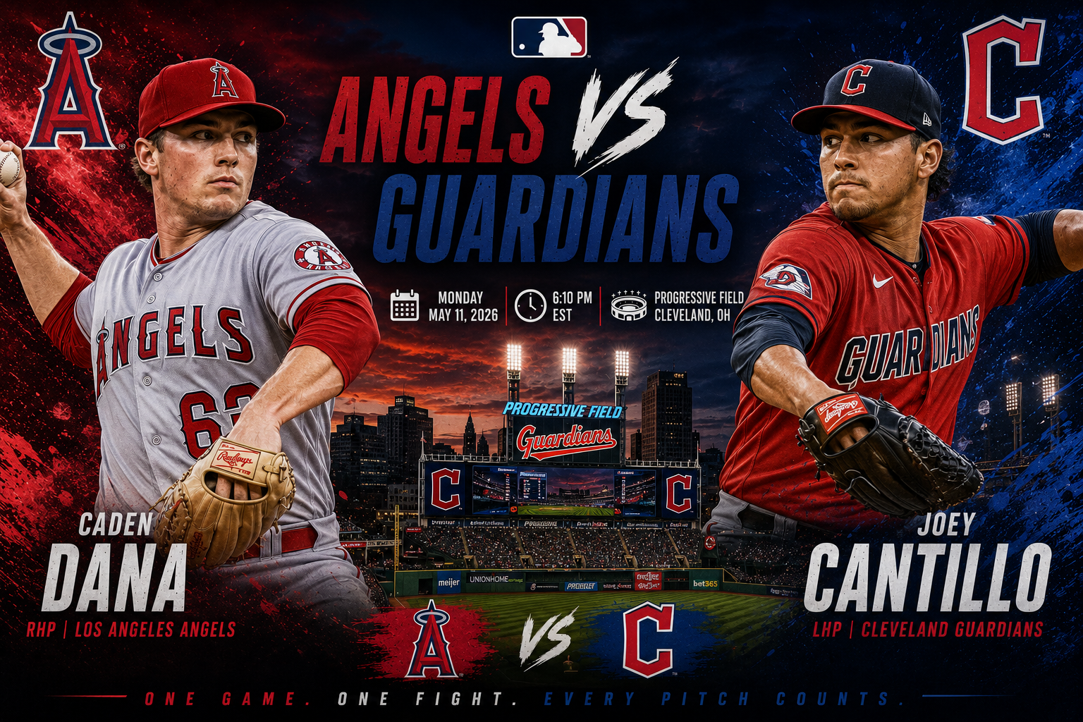 Los Angeles Angels (Caden Dana) at Cleveland Guardians (Joey Cantillo) Prediction &amp; Betting Pick | MLB May 11, 2026