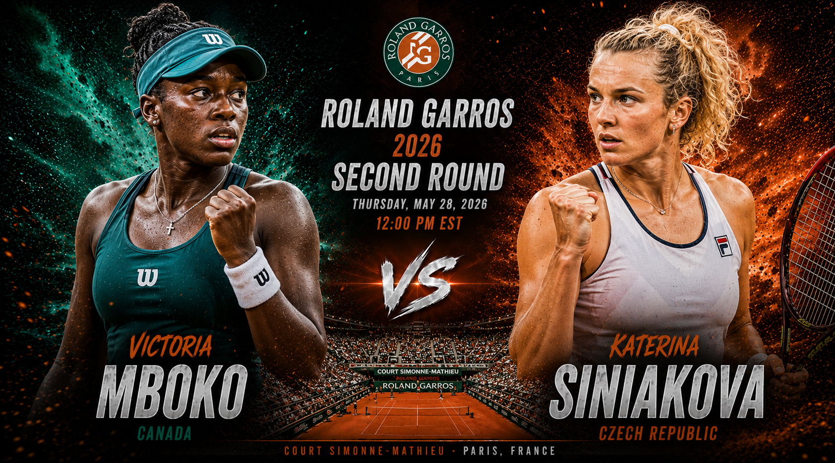 Victoria Mboko vs Katerina Siniakova Prediction &amp; Betting Pick | WTA Roland Garros May 28, 2026