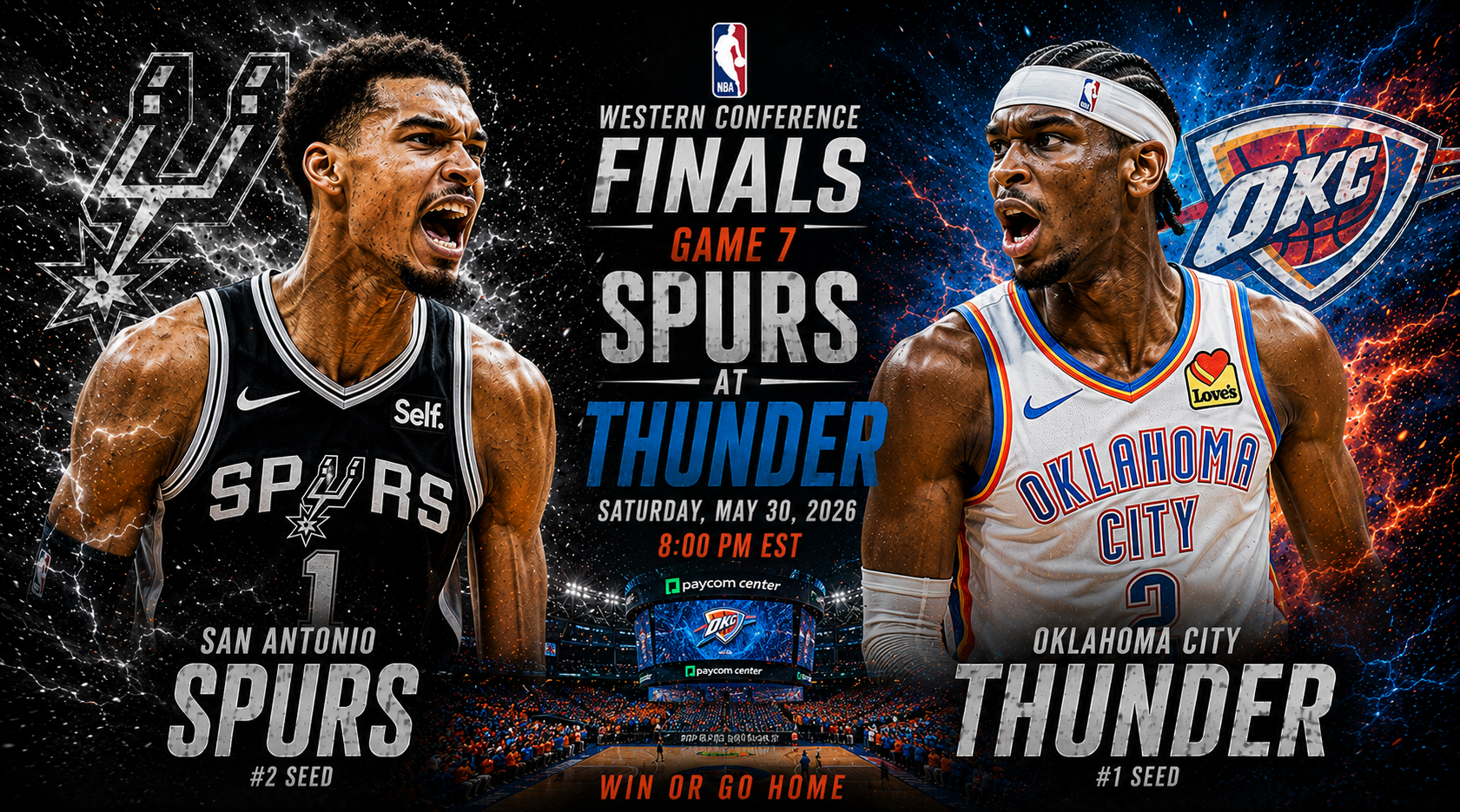 San Antonio Spurs at Oklahoma City Thunder Prediction &amp; Betting Pick | NBA Western Conference Finals Game 7 May 30, 2026