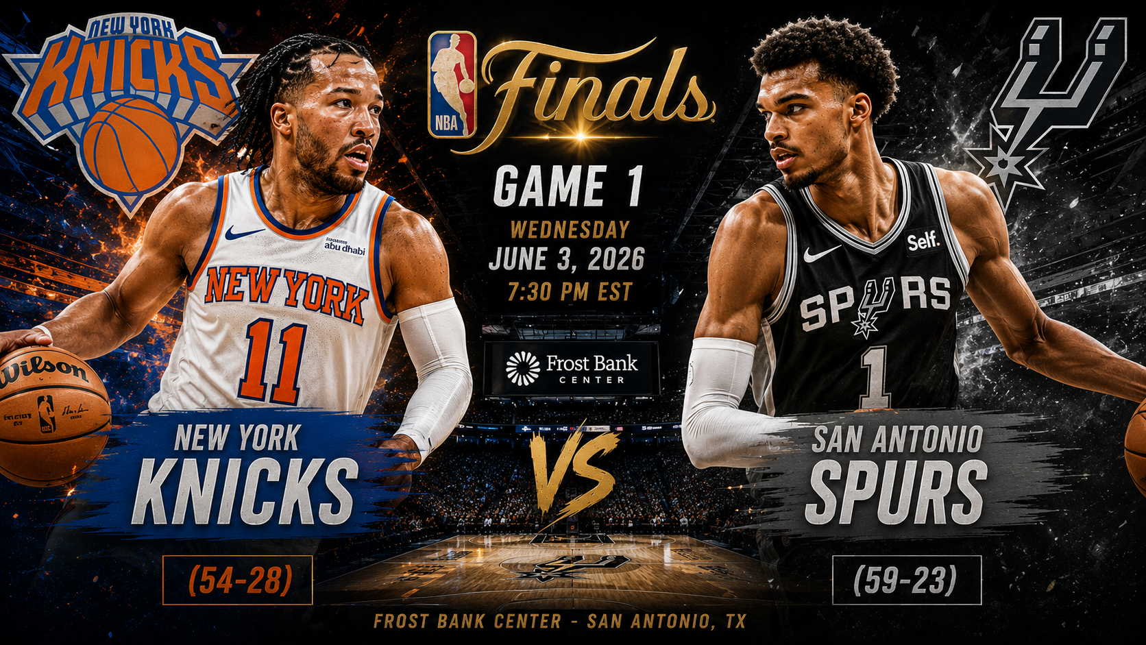 New York Knicks at San Antonio Spurs Prediction &amp; Betting Pick | NBA Finals Game 1 June 3, 2026