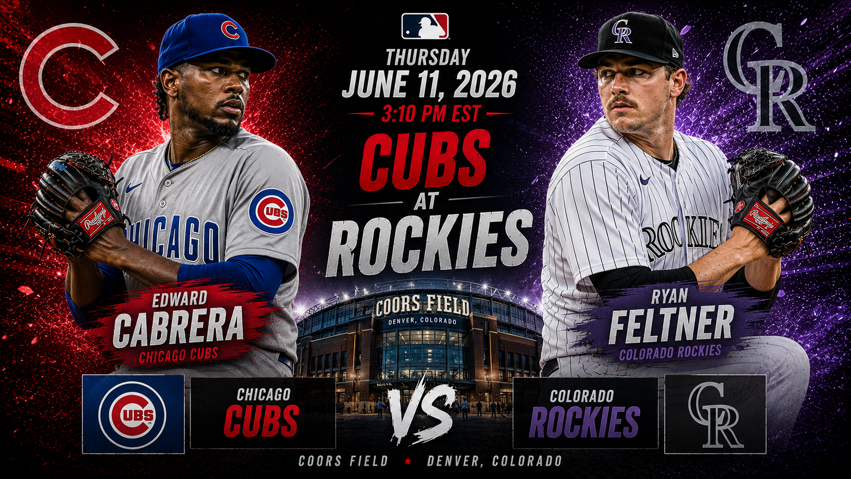 Chicago Cubs (Edward Cabrera) at Colorado Rockies (Ryan Feltner) Prediction &amp; Betting Pick | MLB Regular Season June 11, 2026