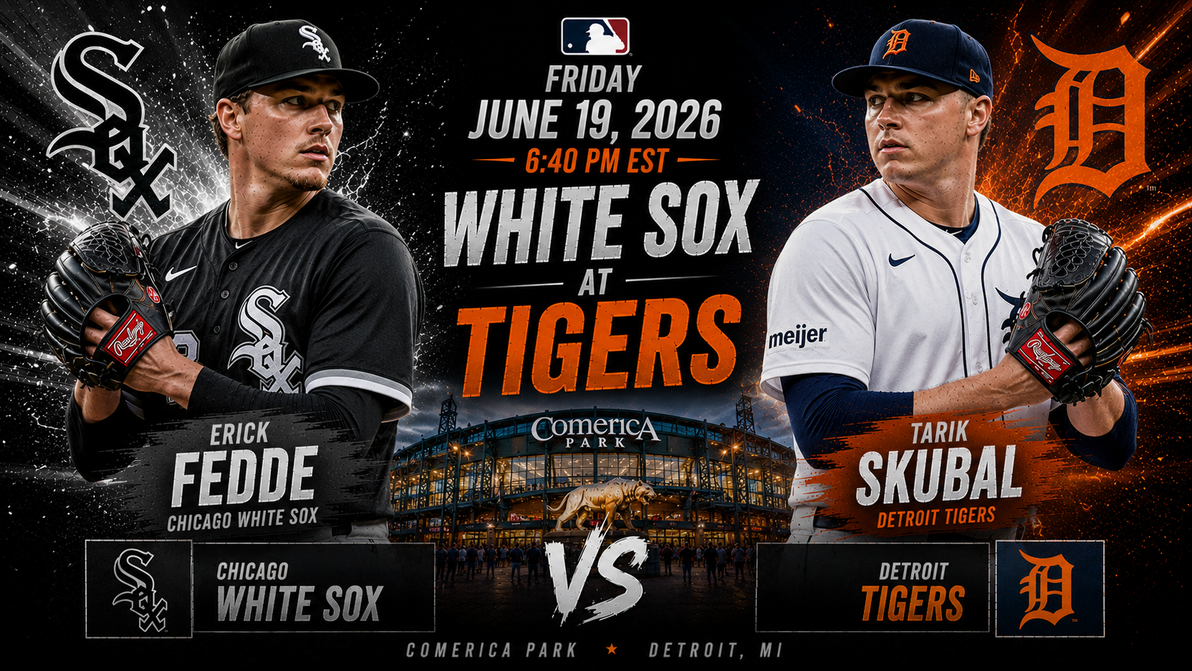 Chicago White Sox (Erick Fedde) at Detroit Tigers (Tarik Skubal) Prediction &amp; Betting Pick | MLB Regular Season June 19, 2026