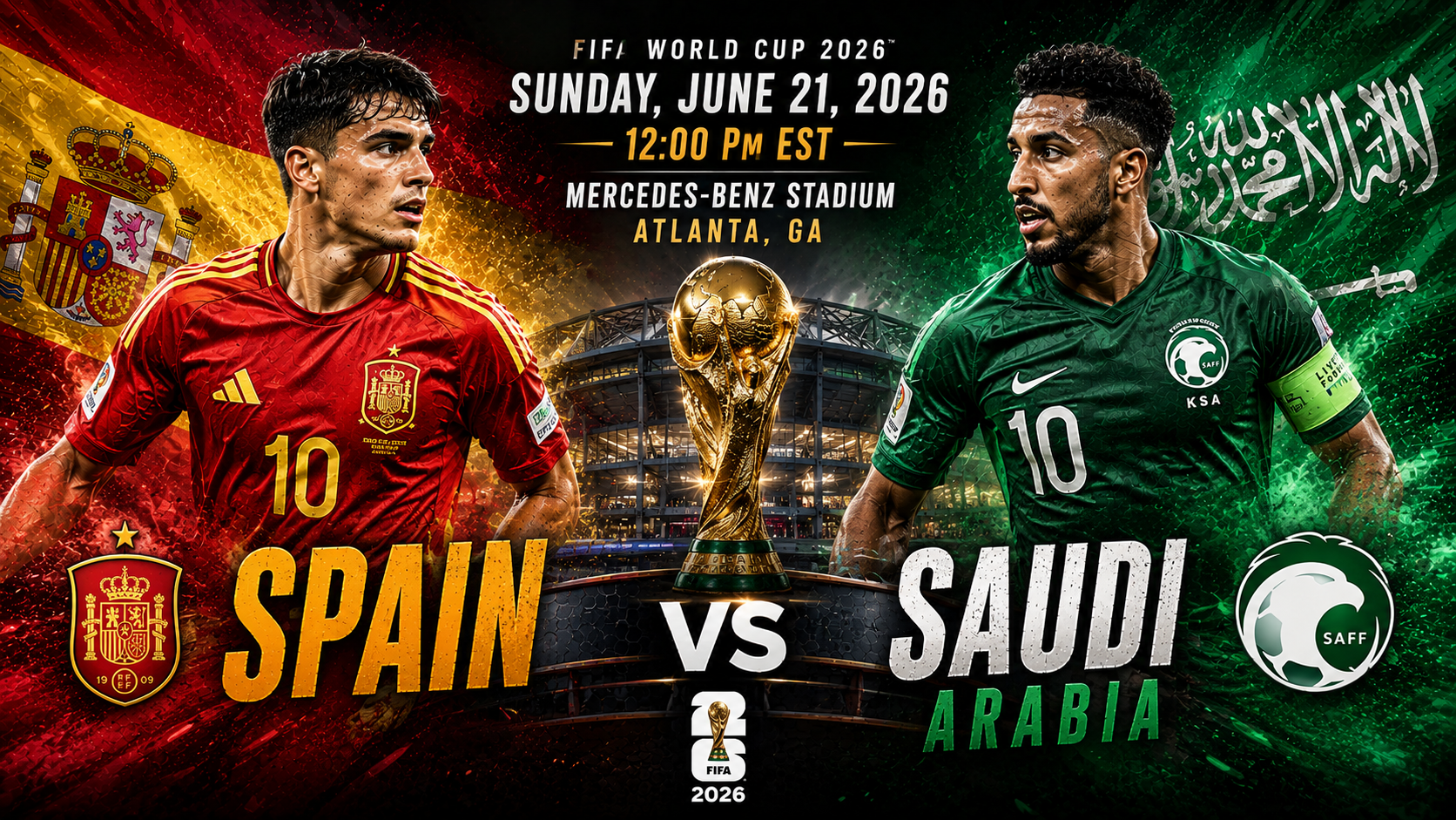 Spain vs Saudi Arabia Prediction &amp; Betting Pick | FIFA World Cup June 21, 2026