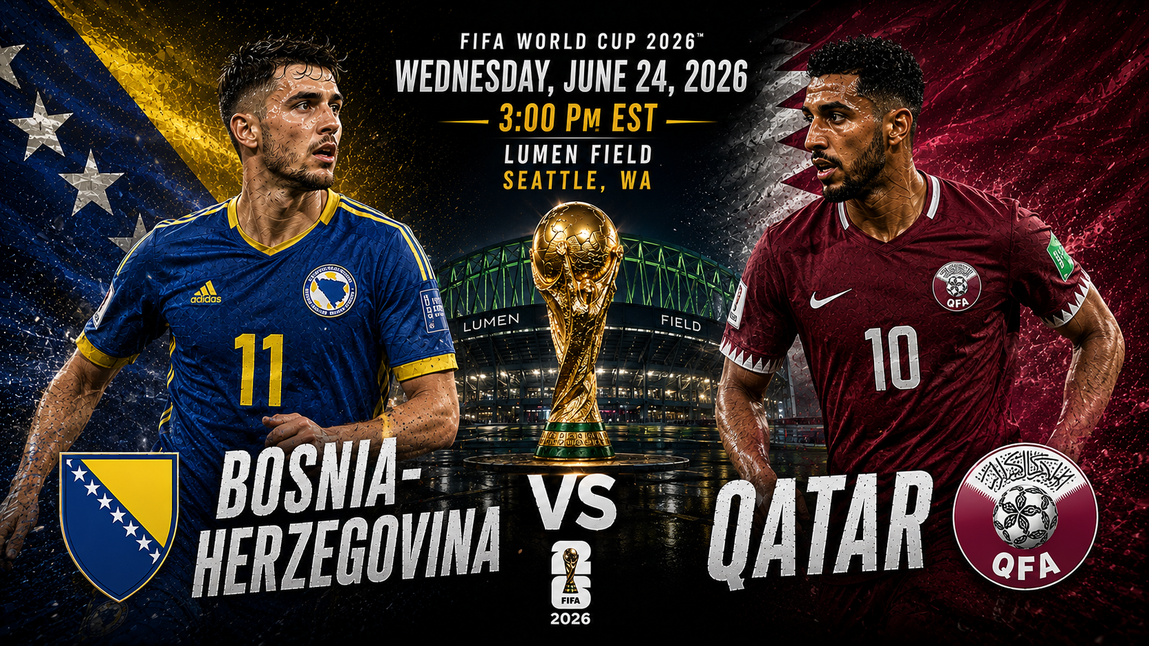 Bosnia-Herzegovina vs Qatar Prediction &amp; Betting Pick | FIFA World Cup June 24, 2026